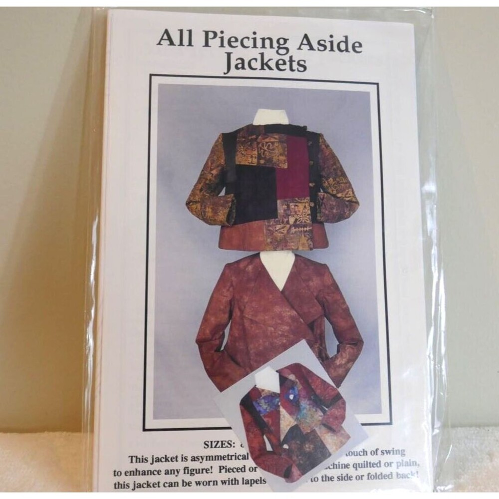 Misses' Plus-Size JACKETS JACKET Sewing Pattern ALL PIECING ASIDE Szs 8-20